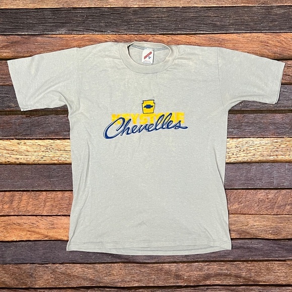Vintage Single Stitch Chevelles Keystone Cheverolet 1980s Tshirt - Picture 1 of 3